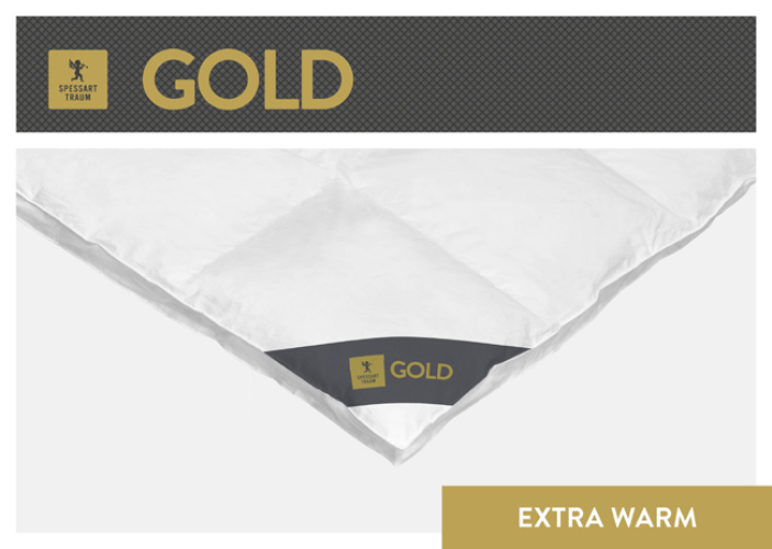 Spessarttraum Daunendecke Gold extra warm