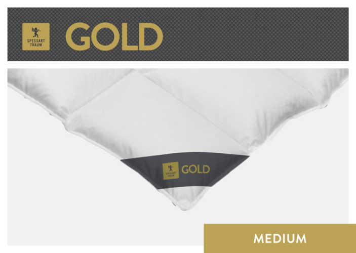 Spessarttraum Daunendecke Gold medium