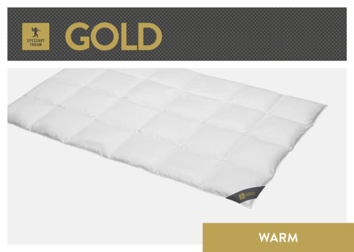 Spessarttraum Daunendecke Gold warm