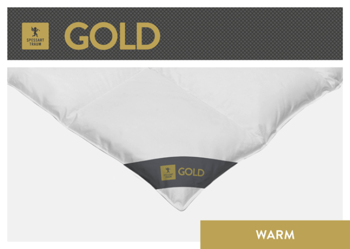 Spessarttraum Daunendecke Gold warm