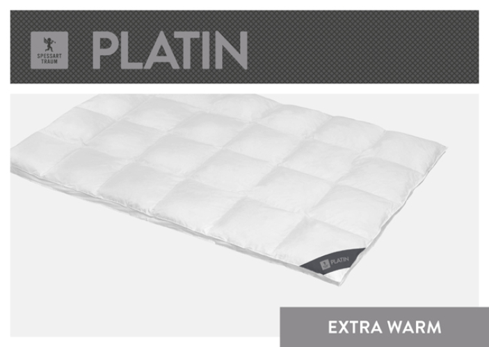 Spessarttraum Daunendecke Platin extra warm