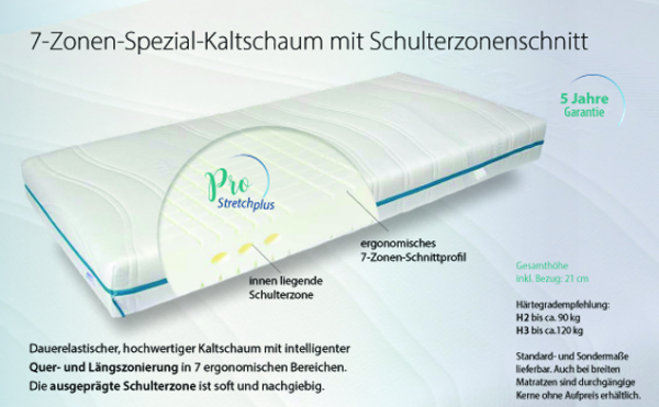 Dermapur Matratze Pro Stretch Plus Kern