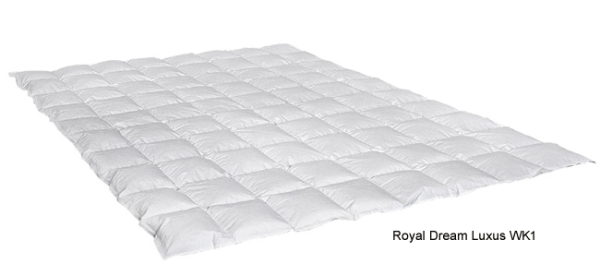 Royal Dream LuxusDaunen Decke WK 1