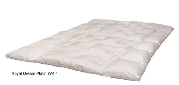 Royal Dream Platin Daunen Decke WK 4